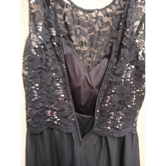 Speechless Black Lace Sequin Semi Formal Dress Size 7 - Picture 7 of 7